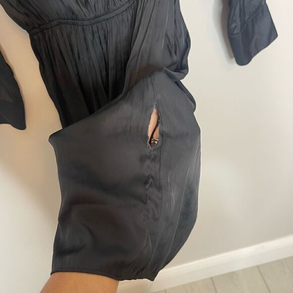 Zadig &Voltaire Rinka satin minidress in Black Small New  FLAWED - Picture 10 of 10